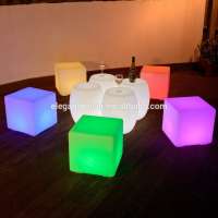 Elegant power IP 68 Water proof RGB PE Materia Led cube light for indoor and outdoor