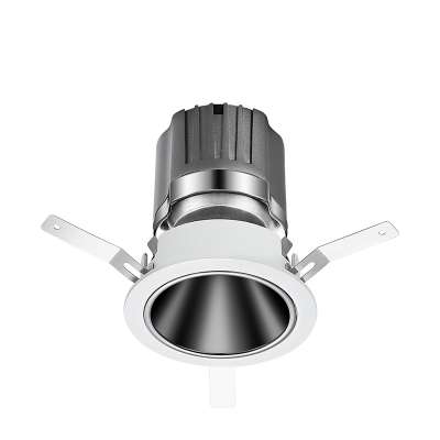 Shenzhen Manufacture Shopping Mall ETL Approved Anti-Glare Dark Technology Hole Size 75mm LED Downlight 12W